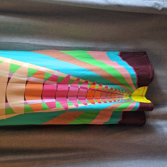 Mara Hoffman Ponte Shift Dress in Beams Yellow - Picture 4 of 9